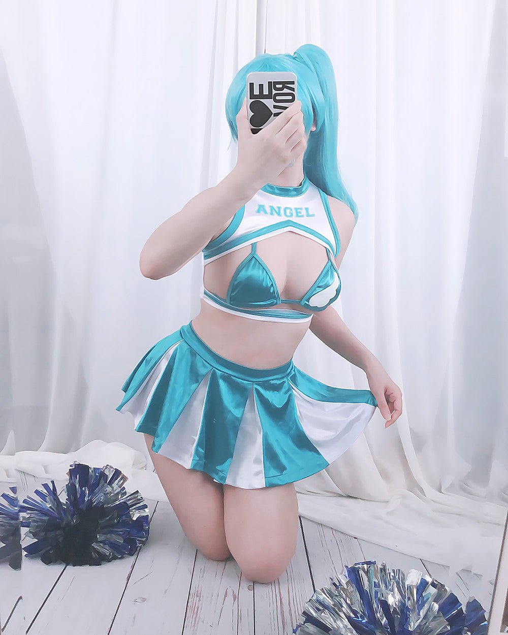 Angel 777 Cheerleader Swimsuit Uniform - MOEFLAVOR - Waifu Inspired Fashion and Lingerie Store