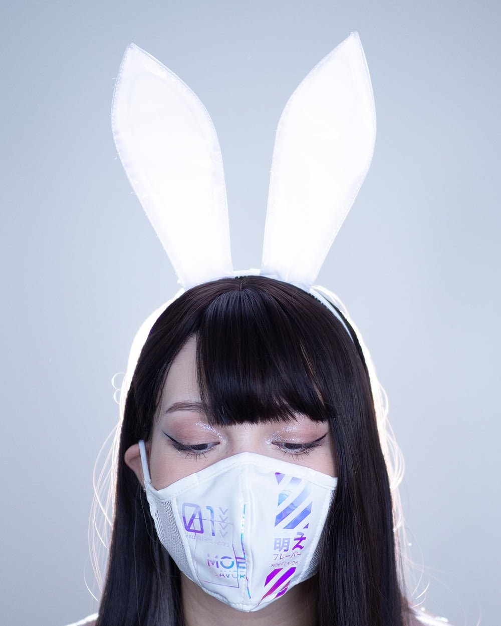 Cyber Bunny Mask - MOEFLAVOR - Waifu Inspired Fashion and Lingerie Store