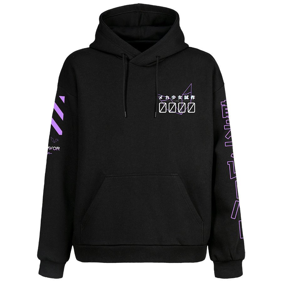 Unisex Cyber Bunny Hoodie - MOEFLAVOR - Waifu Inspired Fashion and Lingerie Store