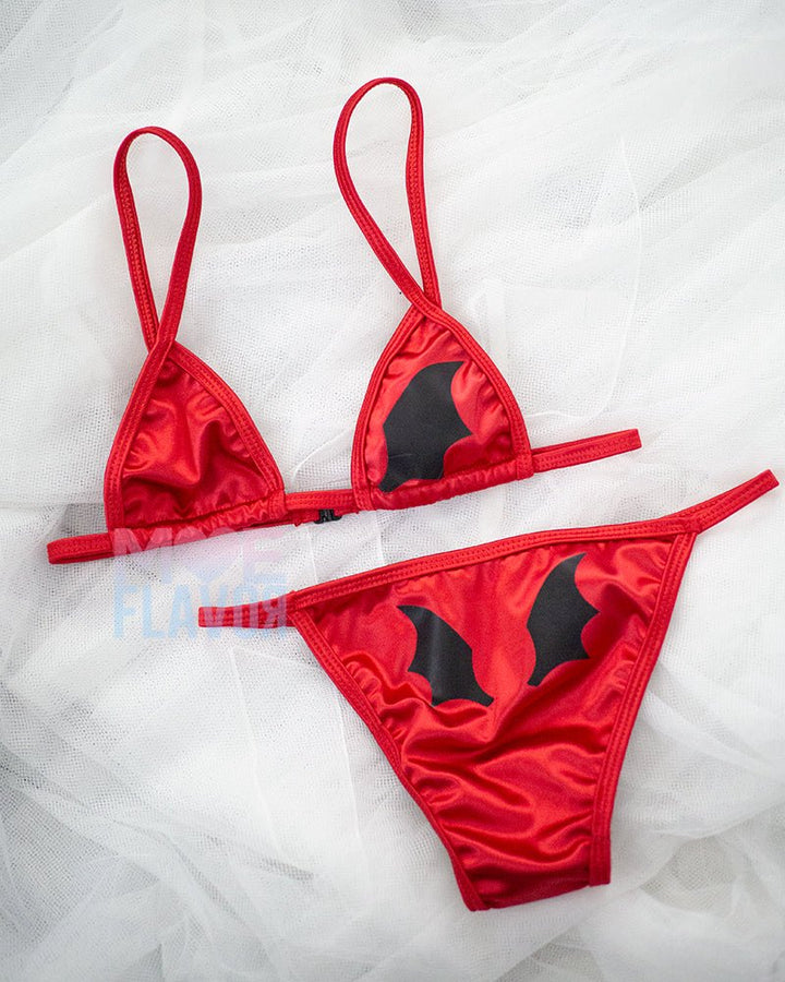 Devil 666 Cheerleader Swimsuit Uniform - MOEFLAVOR - Waifu Inspired Fashion and Lingerie Store
