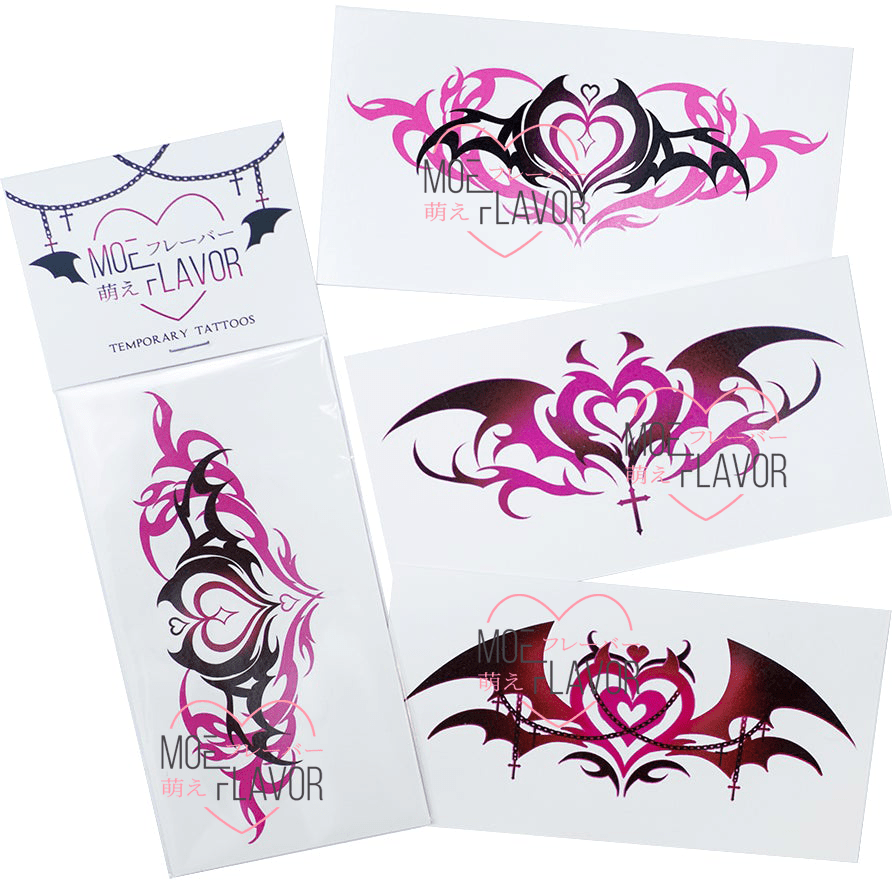 Succubus Womb Temporary Tattoos Japanese Harajuku Cosplay MOEFLAVOR