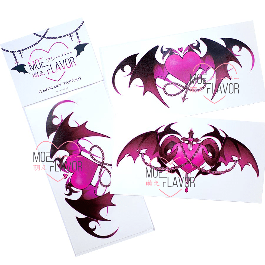 Succubus Womb Temporary Tattoos - MOEFLAVOR - Waifu Inspired Fashion and Lingerie Store