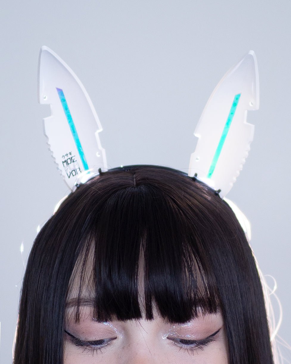 Danger Gamer Bunny Headband - MOEFLAVOR - Waifu Inspired Fashion and Lingerie Store