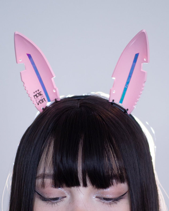 Danger Gamer Bunny Headband - MOEFLAVOR - Waifu Inspired Fashion and Lingerie Store
