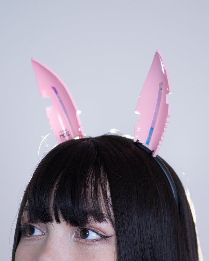 Danger Gamer Bunny Headband - MOEFLAVOR - Waifu Inspired Fashion and Lingerie Store