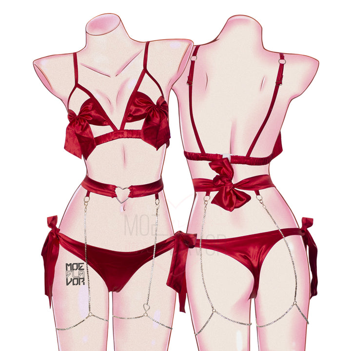 PRESENTBOWLINGERIEREDTHUMBNAIL Red MOEFLAVOR - Waifu Inspired Fashion and Lingerie Store