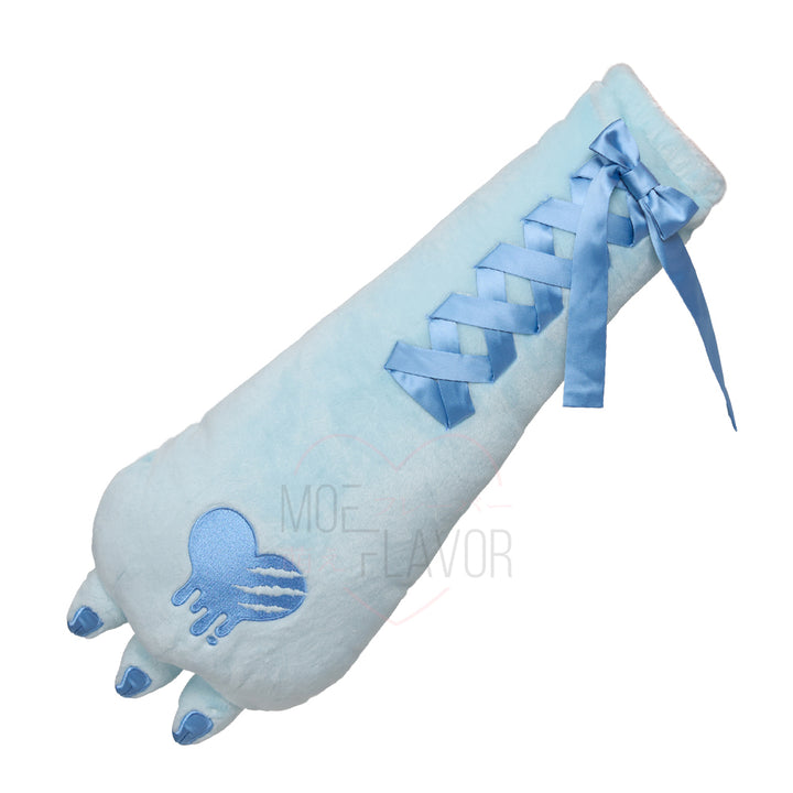 PastelWinterBearClawPawSleevesBlue1 Blue MOEFLAVOR - Waifu Inspired Fashion and Lingerie Store