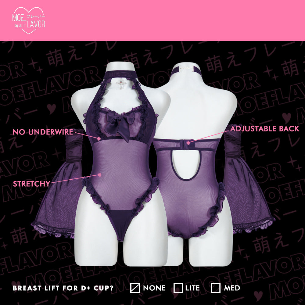 Pre-Order Widow’s Veil Mesh Lingerie Bodysuit
