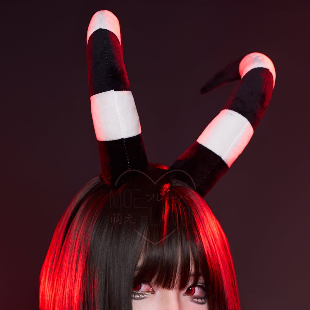 Blitzo Black and White Headband - MOEFLAVOR - Japanese-Inspired Lingerie & Anime Cosplay Fantasywear