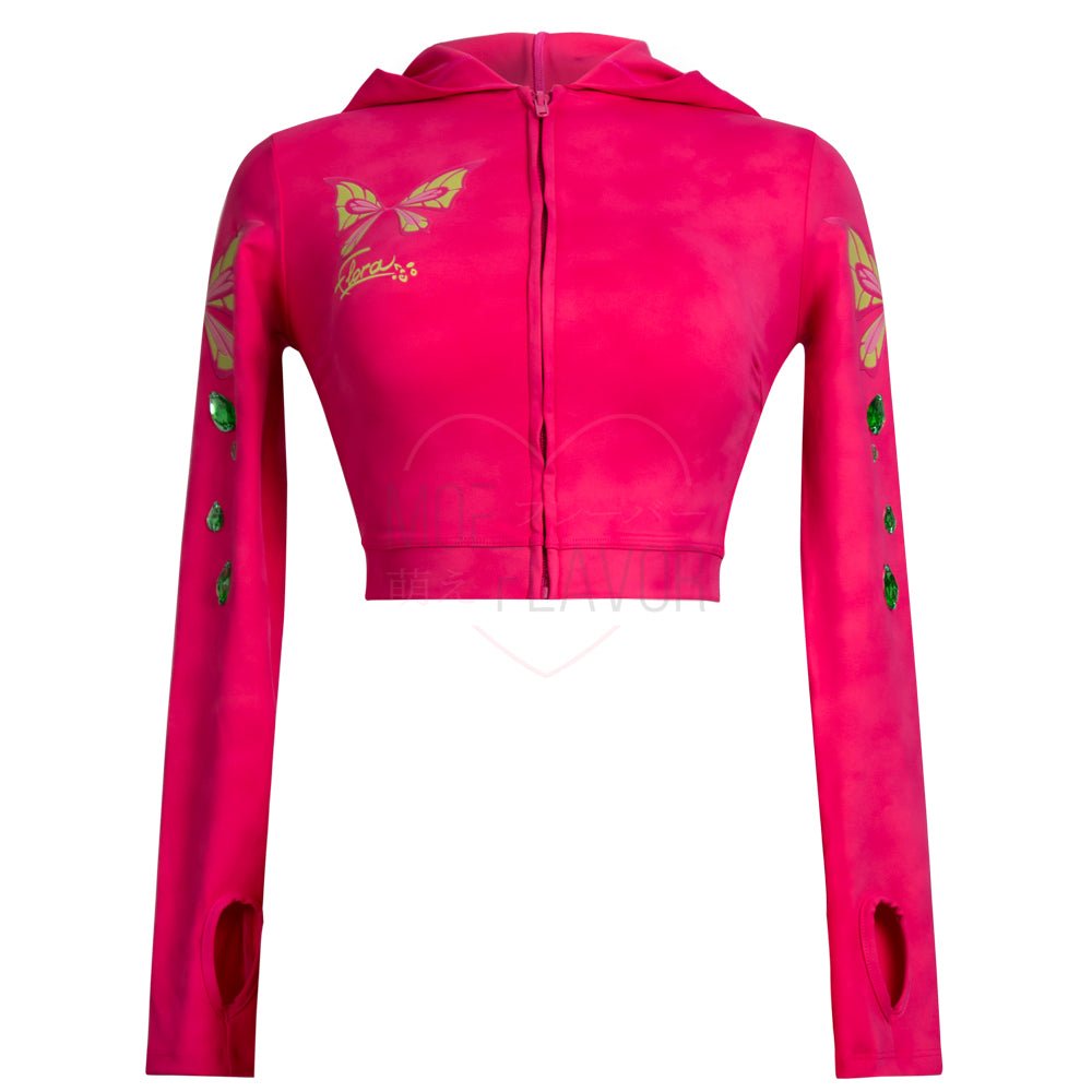 Fairy Flora Winx Track Hoodie / Sweatpants - MOEFLAVOR - Japanese-Inspired Lingerie & Anime Cosplay Fantasywear
