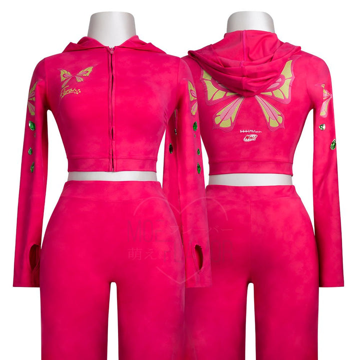 Fairy Flora Winx Track Hoodie / Sweatpants - MOEFLAVOR - Japanese-Inspired Lingerie & Anime Cosplay Fantasywear