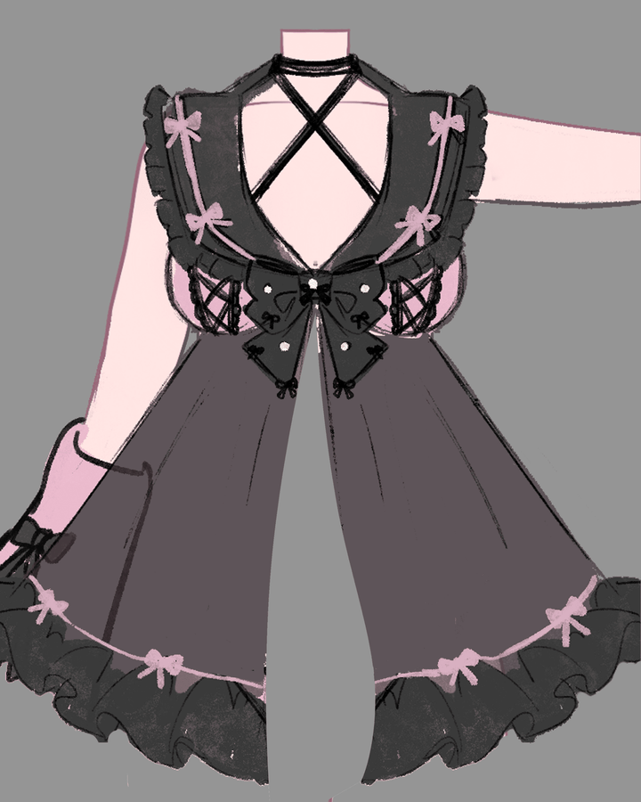 Gloomy Bear Jirai Kei Babydoll - MOEFLAVOR - Japanese - Inspired Lingerie & Anime Fantasywear