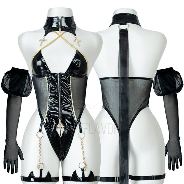 コスプレ衣装 Gold Drip Nun Chain Bodysuit MOE flavor Gold Drip Nun Chain Bodysuit – MOEFLAVOR - Japanese-Inspired