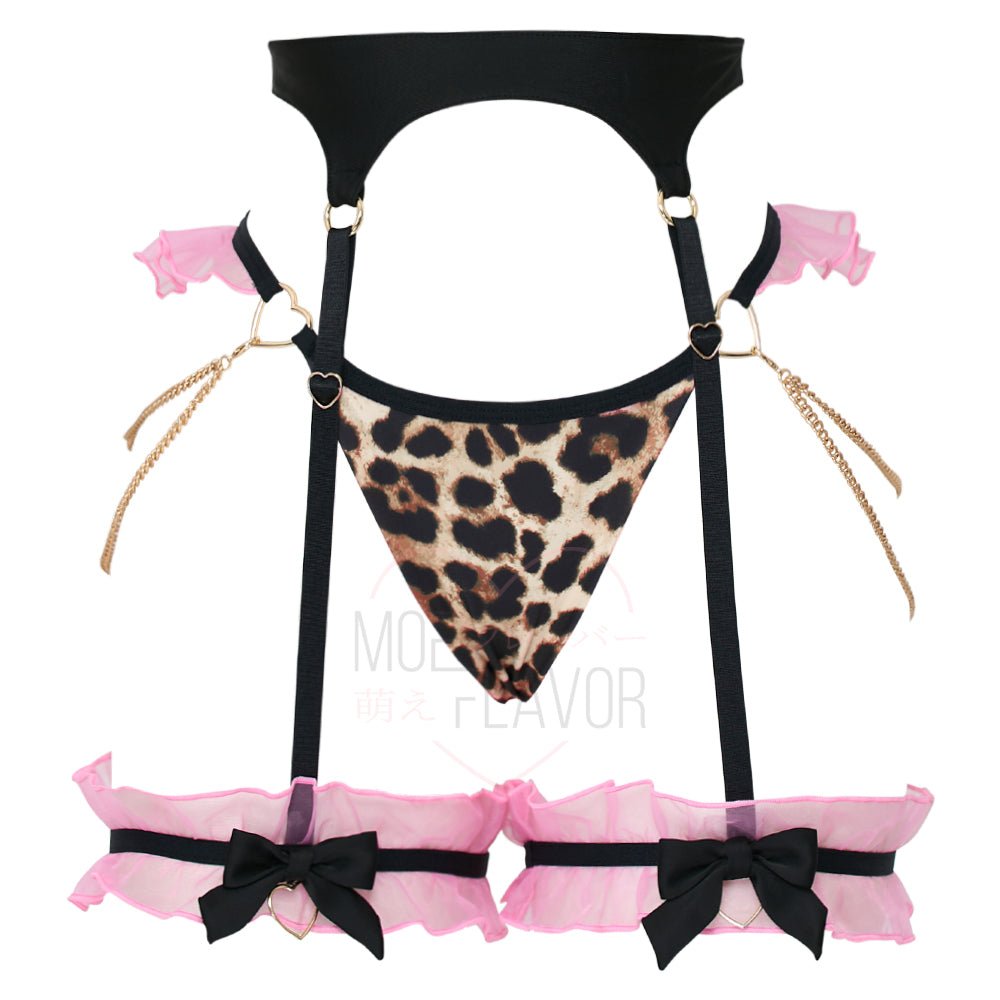 Gyaru Garter Lingerie Set - MOEFLAVOR - Waifu Inspired Fashion and Lingerie Store