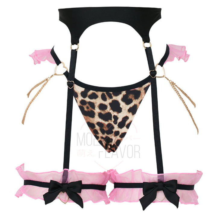 Gyaru Garter Lingerie Set - MOEFLAVOR - Waifu Inspired Fashion and Lingerie Store