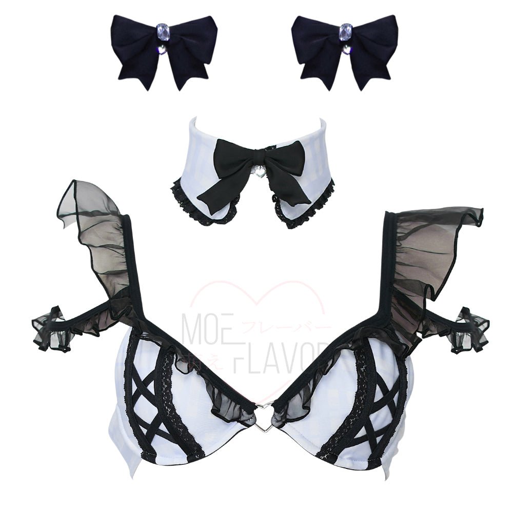 Jirai Kei Garter Lingerie Set - MOEFLAVOR - Waifu Inspired Fashion and Lingerie Store