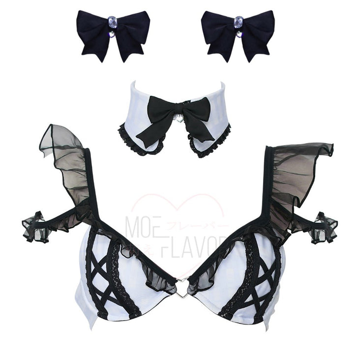 Jirai Kei Garter Lingerie Set - MOEFLAVOR - Waifu Inspired Fashion and Lingerie Store