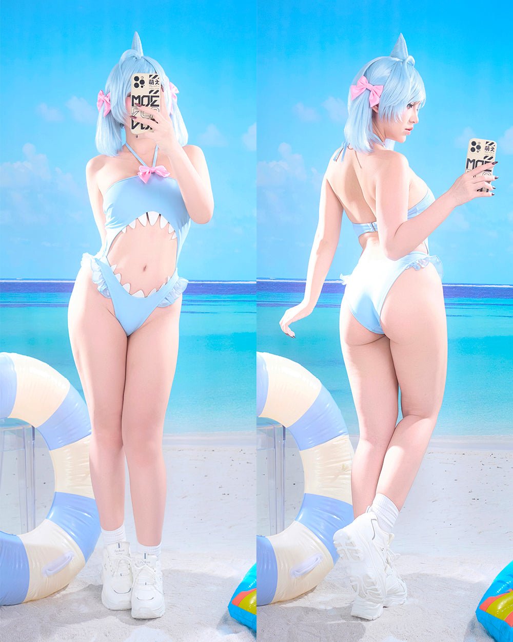 Kawaii Shark One Piece - MOEFLAVOR - Japanese - Inspired Lingerie & Anime Fantasywear