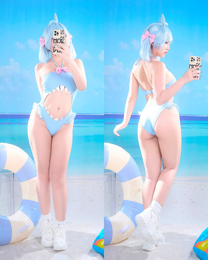 Kawaii Shark One Piece - MOEFLAVOR - Japanese - Inspired Lingerie & Anime Fantasywear