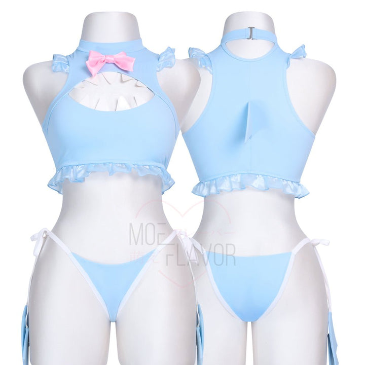 Kawaii Shark Two Piece - MOEFLAVOR - Japanese - Inspired Lingerie & Anime Fantasywear