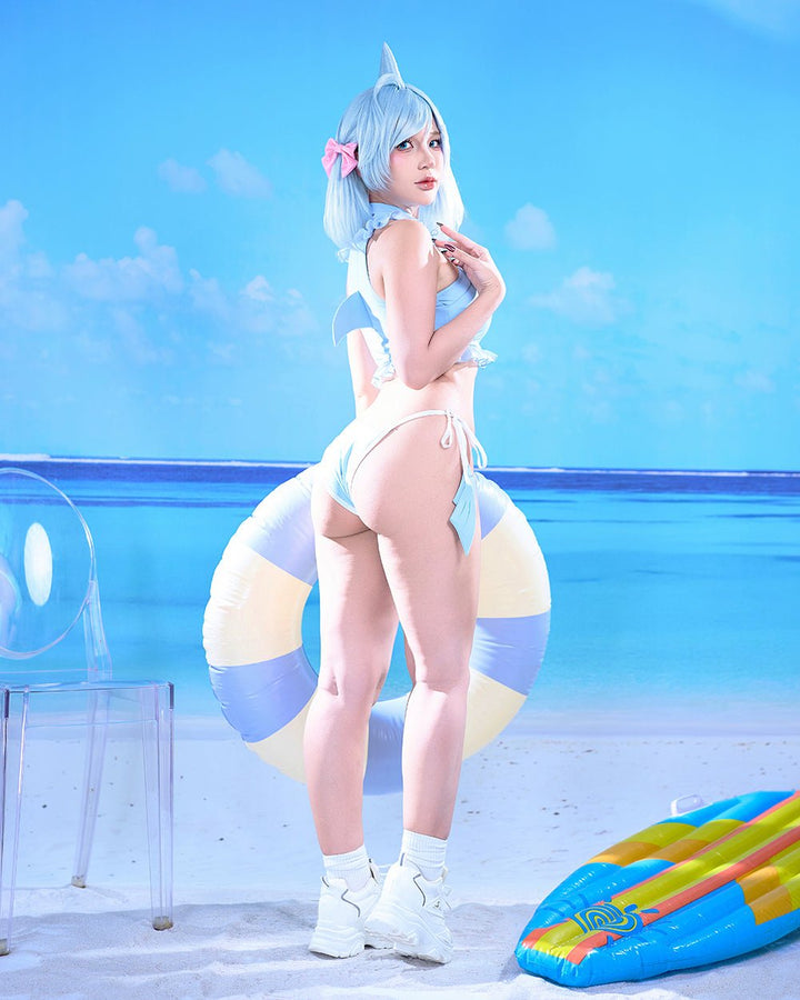Kawaii Shark Two Piece - MOEFLAVOR - Japanese - Inspired Lingerie & Anime Fantasywear