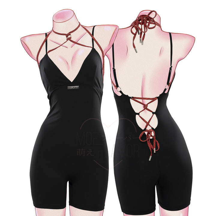 killropeshibari-spiked-bodysuit-thumbnail-skin Black MOEFLAVOR - Waifu Inspired Fashion and Lingerie Store