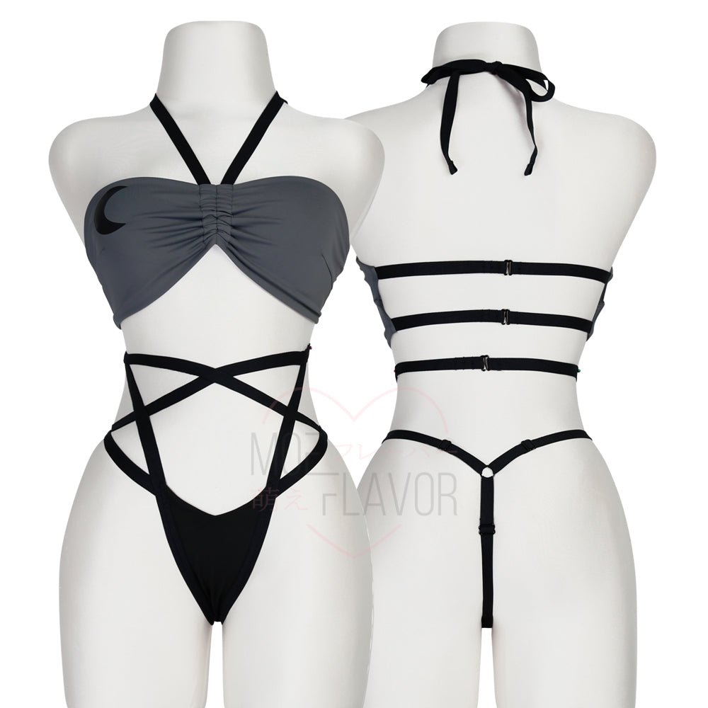 Loona Helluva Boss Wolf Pentagram Lingerie - MOEFLAVOR - Waifu Inspired Fashion and Lingerie Store
