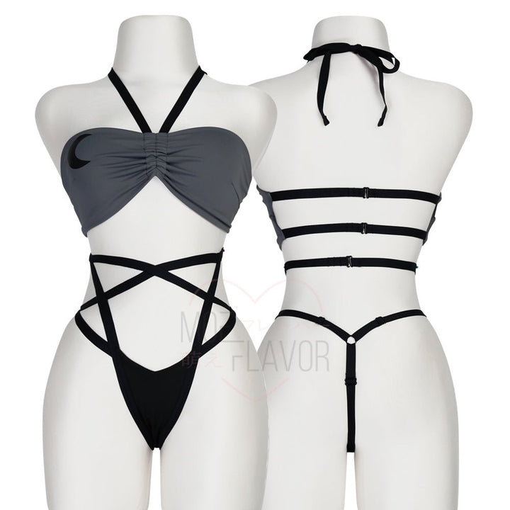 Loona Helluva Boss Wolf Pentagram Lingerie - MOEFLAVOR - Waifu Inspired Fashion and Lingerie Store