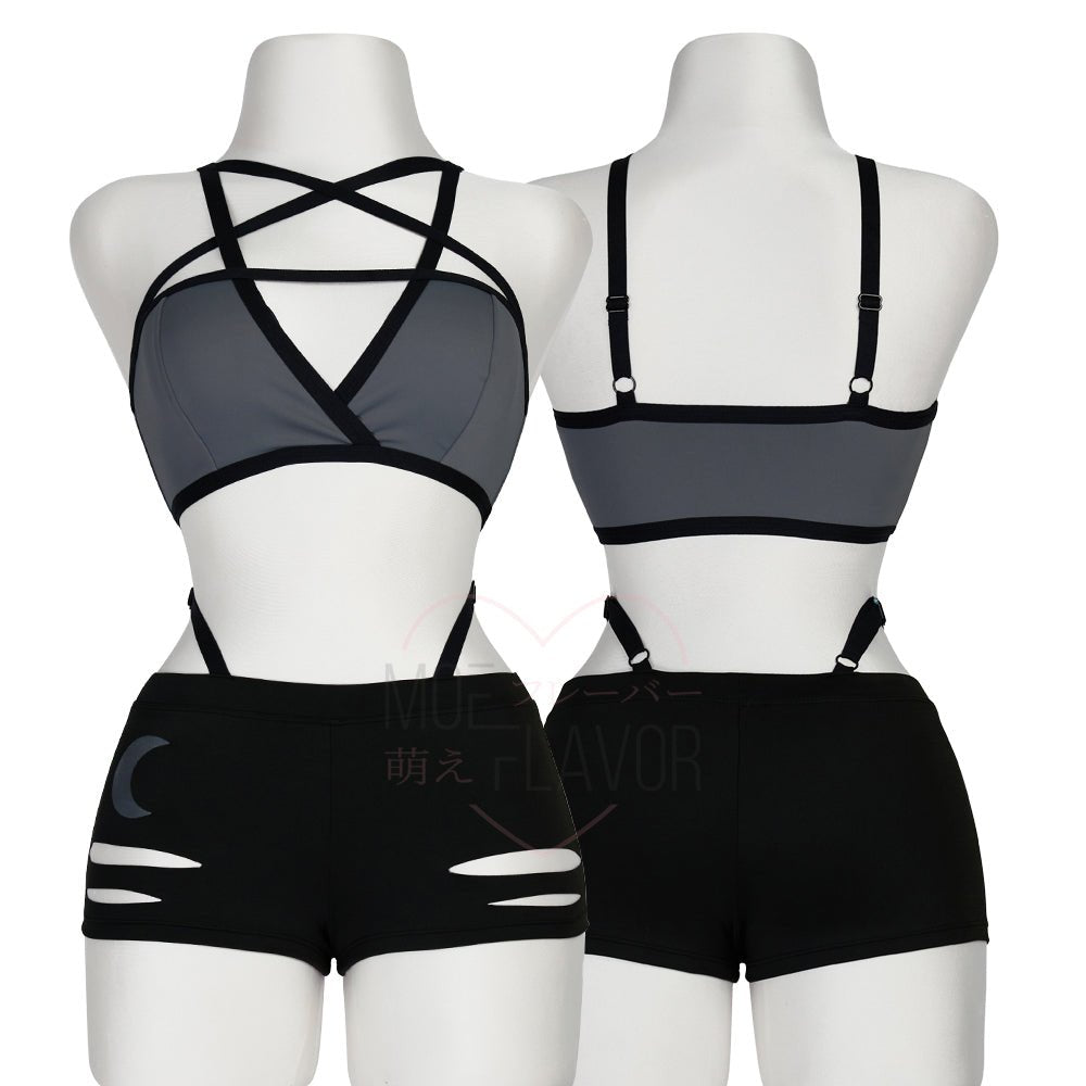 Loona Helluva Boss Wolf Top and Shorts Outfit - MOEFLAVOR - Waifu Inspired Fashion and Lingerie Store