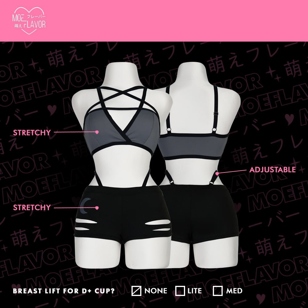 Loona Helluva Boss Wolf Top and Shorts Outfit - MOEFLAVOR - Waifu Inspired Fashion and Lingerie Store