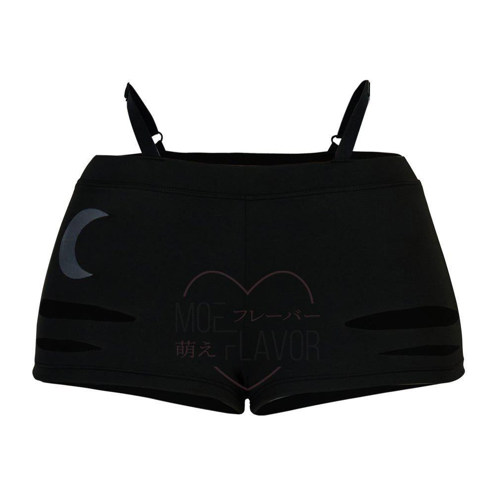 Loona Helluva Boss Wolf Top and Shorts Outfit - MOEFLAVOR - Waifu Inspired Fashion and Lingerie Store