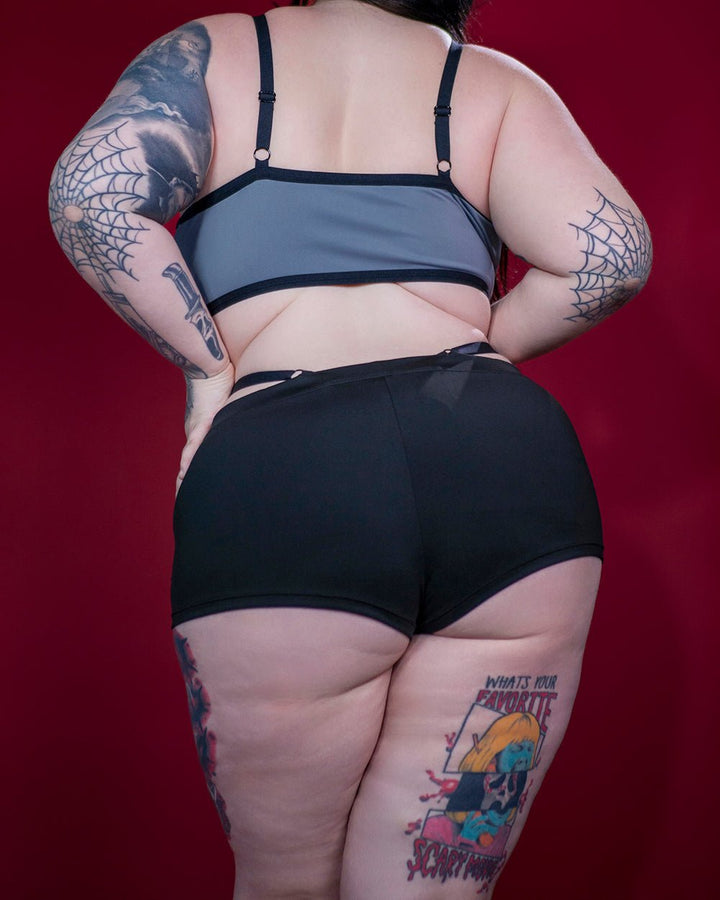 Loona Helluva Boss Wolf Top and Shorts Outfit - MOEFLAVOR - Waifu Inspired Fashion and Lingerie Store
