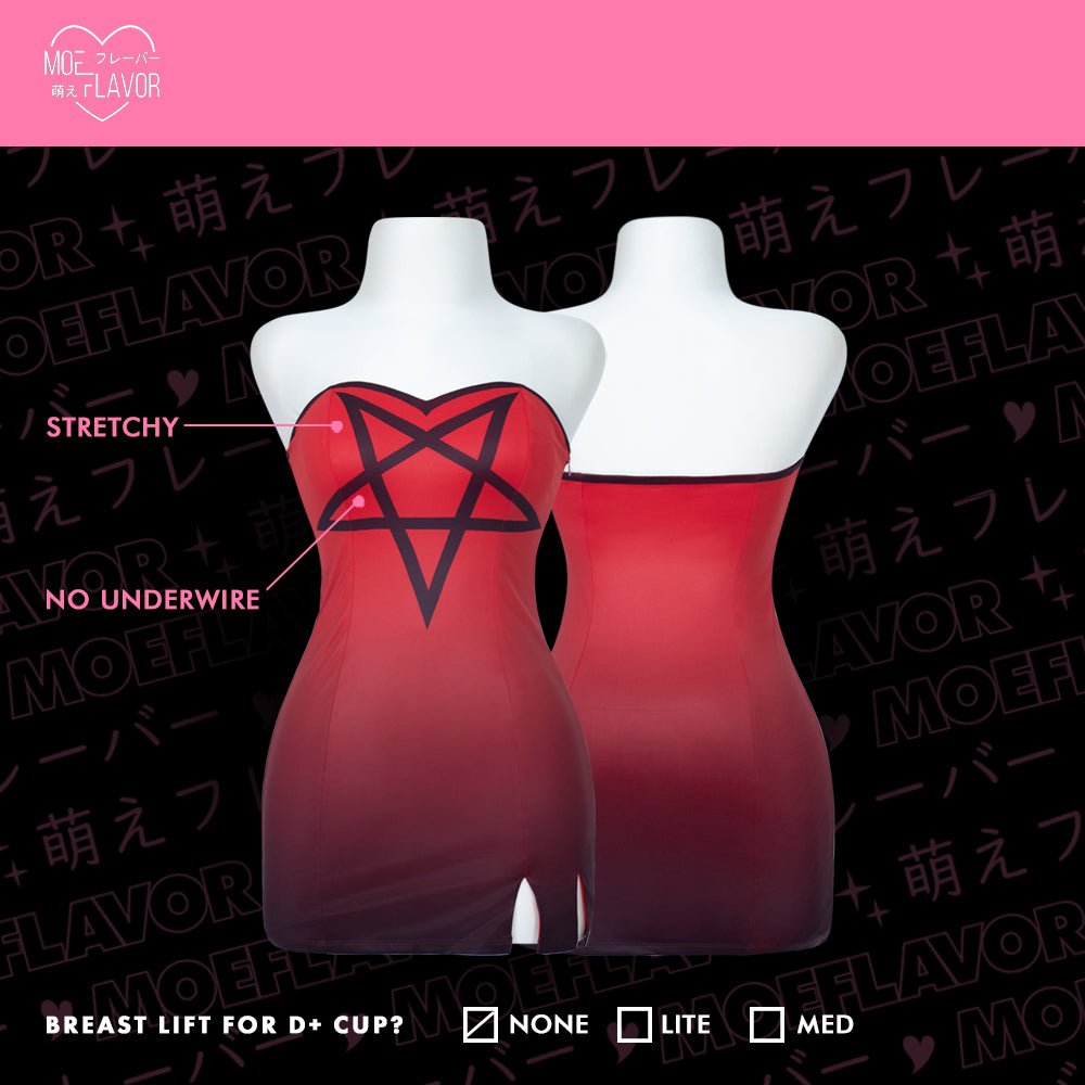 Loona Red Dress Helluva Boss - MOEFLAVOR - Japanese-Inspired Lingerie & Anime Cosplay Fantasywear
