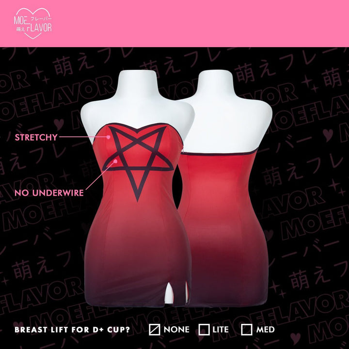 Loona Red Dress Helluva Boss - MOEFLAVOR - Japanese-Inspired Lingerie & Anime Cosplay Fantasywear