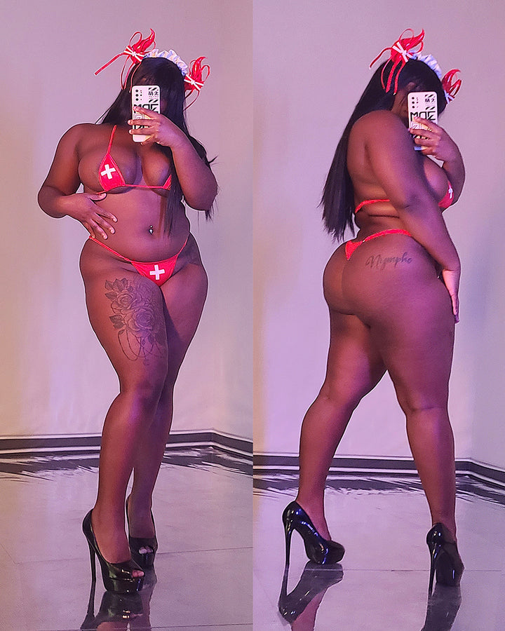 micro-cross-red-lingerie-plus-size-1-mirror MOEFLAVOR - Waifu Inspired Fashion and Lingerie Store