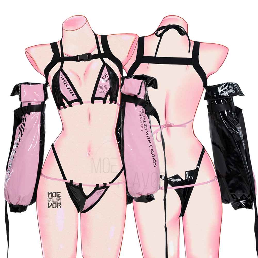 nm-danger-cybercat-bikini-pink-thumbnail Pink & Black MOEFLAVOR - Waifu Inspired Fashion and Lingerie Store