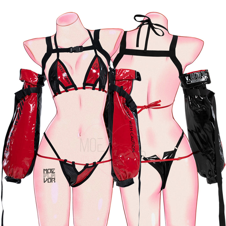 nm-danger-cybercat-bikini-red-thumbnail Red & Black MOEFLAVOR - Waifu Inspired Fashion and Lingerie Store