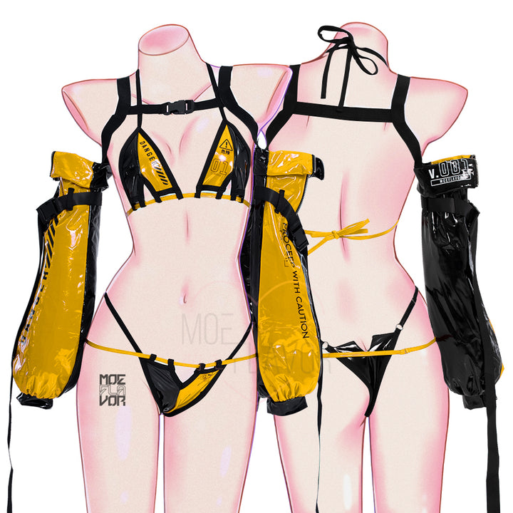 nm-danger-cybercat-bikini-yellow-thumbnail Yellow & Black MOEFLAVOR - Waifu Inspired Fashion and Lingerie Store