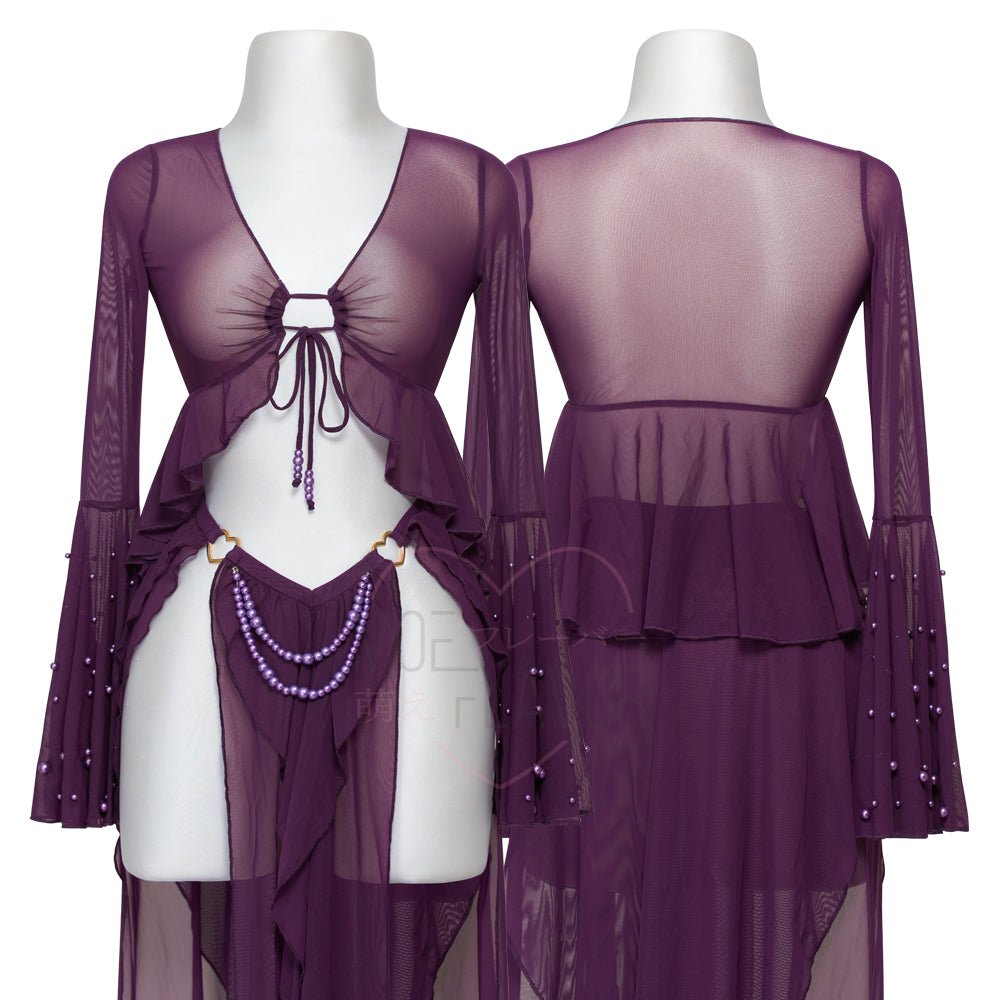 Nymph Swimsuit Cover Top / Skirt - MOEFLAVOR - Waifu Inspired Fashion and Lingerie Store