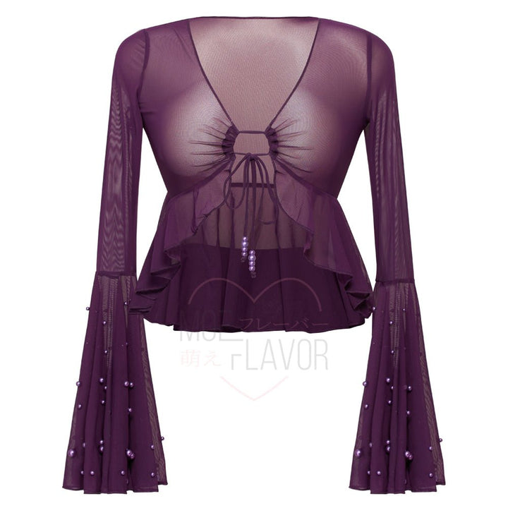 Nymph Swimsuit Cover Top / Skirt - MOEFLAVOR - Waifu Inspired Fashion and Lingerie Store
