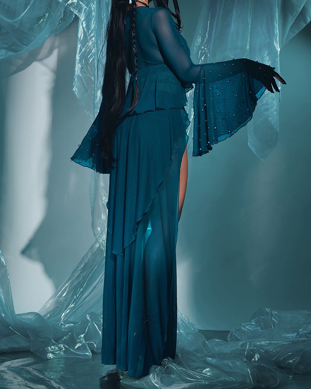 Nymph Swimsuit Cover Top / Skirt - MOEFLAVOR - Waifu Inspired Fashion and Lingerie Store