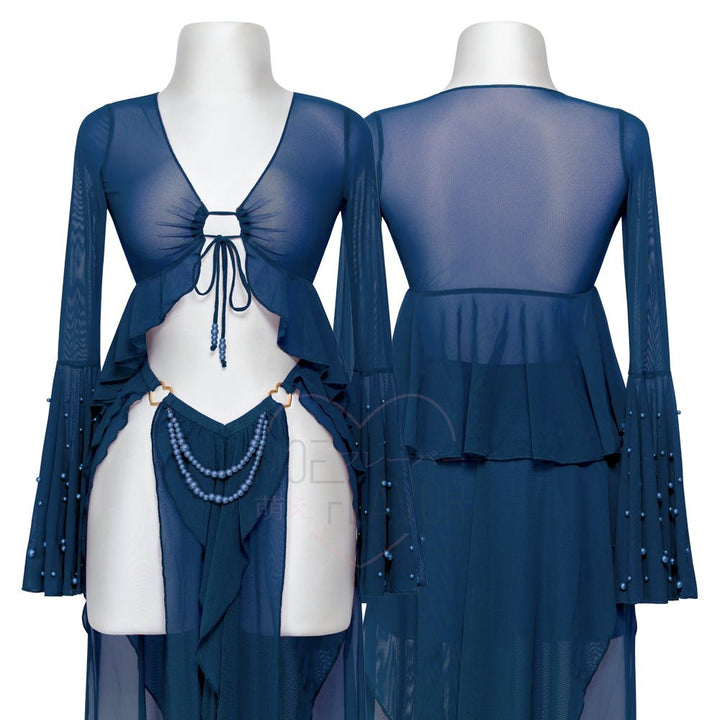 Nymph Swimsuit Cover Top / Skirt - MOEFLAVOR - Waifu Inspired Fashion and Lingerie Store