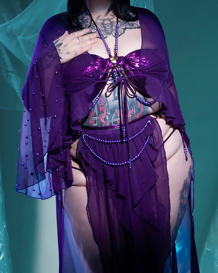 Nymph Swimsuit Cover Top / Skirt - MOEFLAVOR - Waifu Inspired Fashion and Lingerie Store