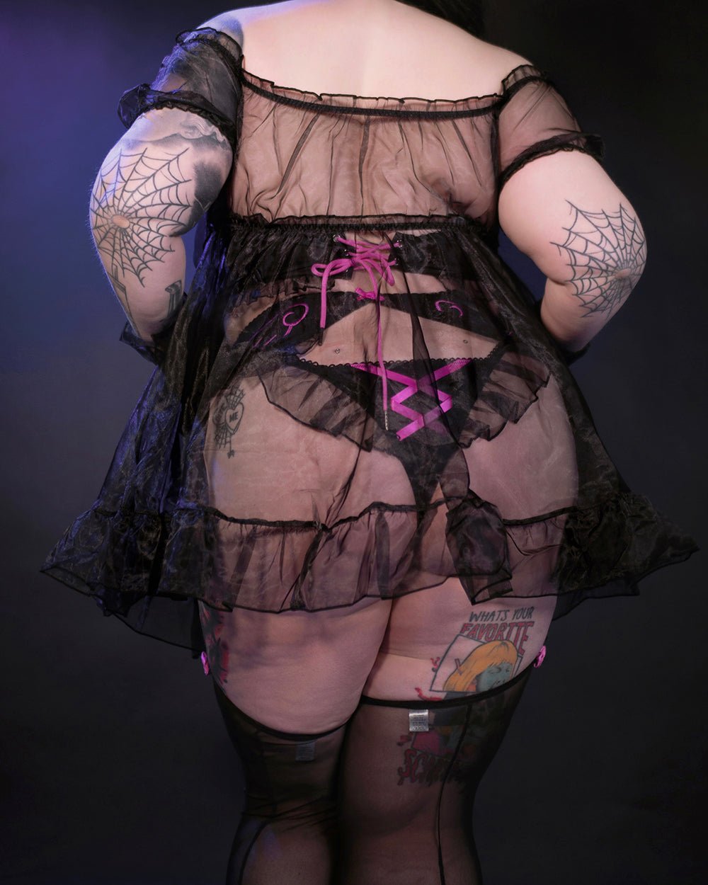 Pre - Oder Wings of Temptation Sheer Dress - MOEFLAVOR - Japanese - Inspired Lingerie & Anime Cosplay Fantasywear