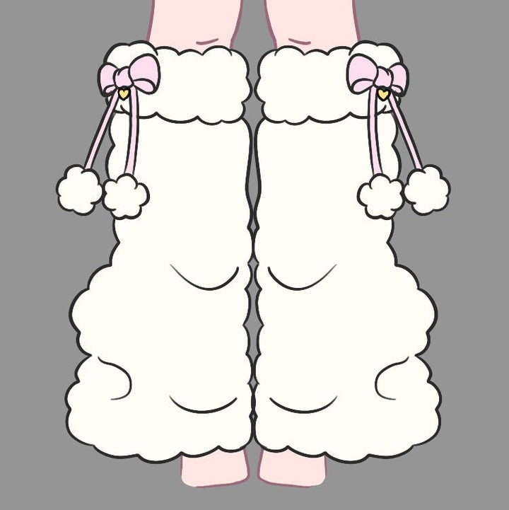 Pre - Order Blushing Lamb Leg Warmers - MOEFLAVOR - Waifu Inspired Fashion and Lingerie Store