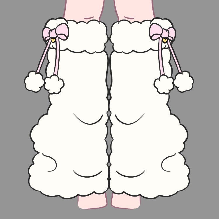 Pre - Order Blushing Lamb Leg Warmers - MOEFLAVOR - Waifu Inspired Fashion and Lingerie Store