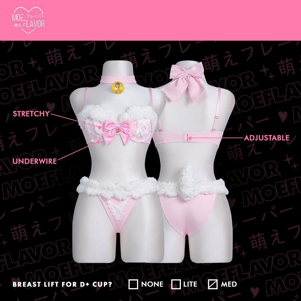 Pre - Order Blushing Lamb Lingerie - MOEFLAVOR - Waifu Inspired Fashion and Lingerie Store