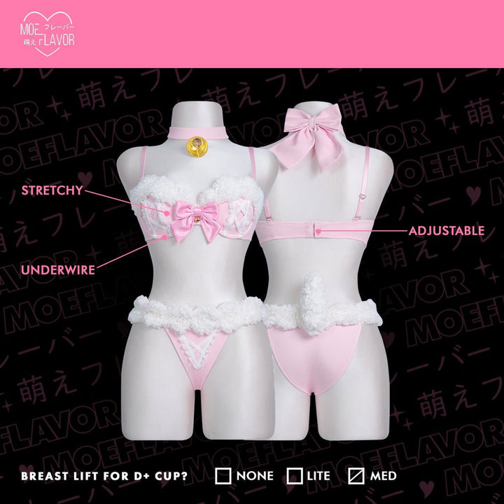 Pre - Order Blushing Lamb Lingerie - MOEFLAVOR - Waifu Inspired Fashion and Lingerie Store