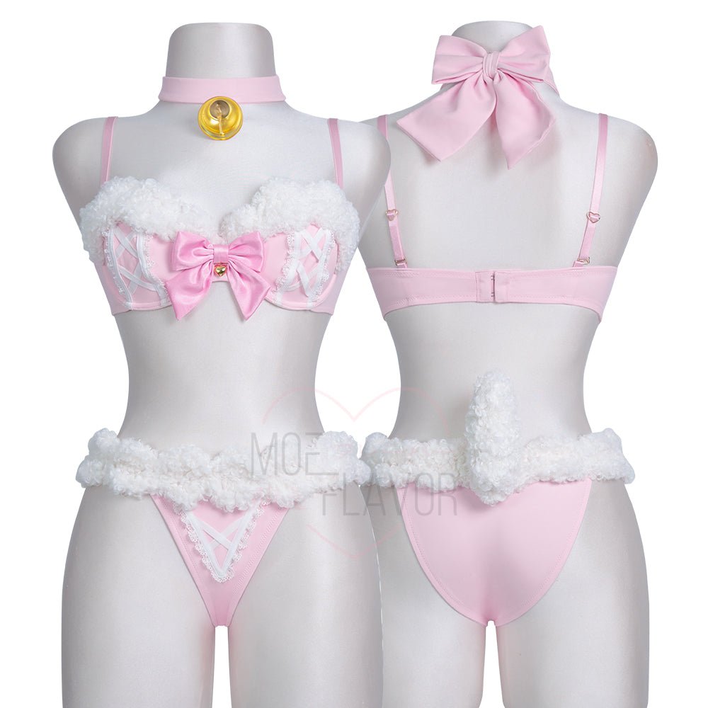 Pre - Order Blushing Lamb Lingerie - MOEFLAVOR - Waifu Inspired Fashion and Lingerie Store