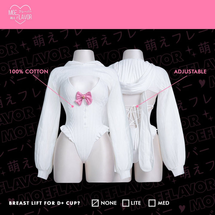 Pre - Order Bunny Hoodie and Bodysuit Sweater - MOEFLAVOR - Waifu Inspired Fashion and Lingerie Store